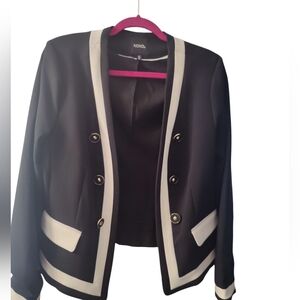 XOXO Navy And White Women's Blazer Size XL